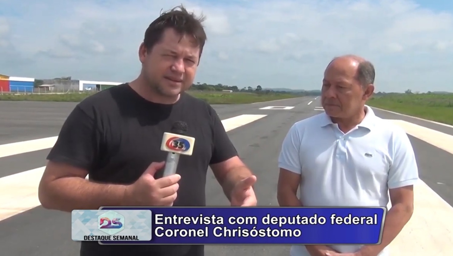 MÉDIO PORTE: Cel. Chrisóstomo cumpre a promessa de lutar por Aeroporto em Ariquemes