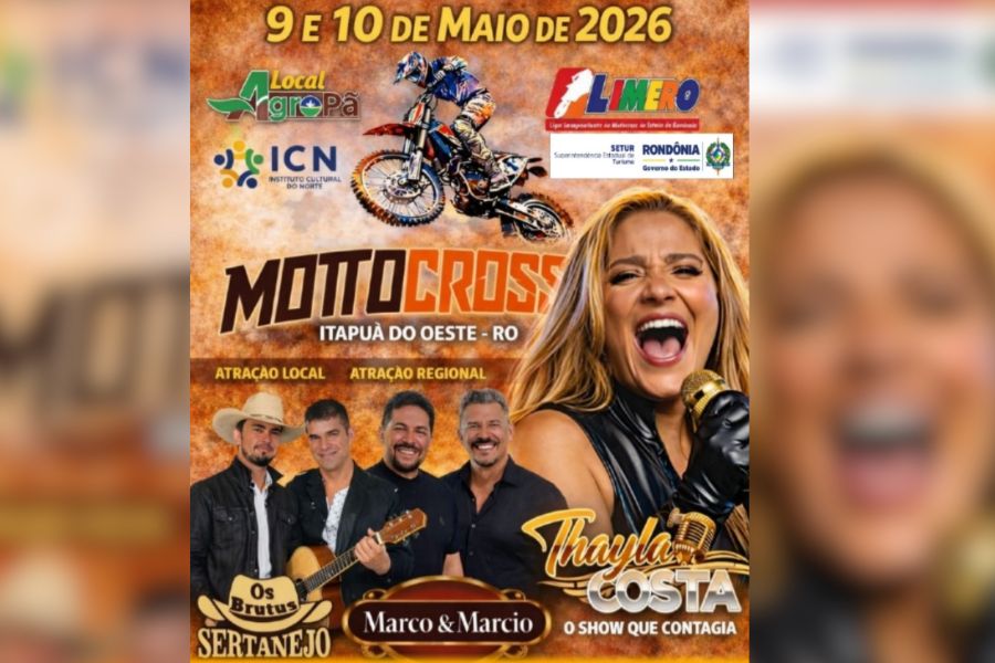 COMPETIÇÃO: Itapuã do Oeste sedia 4° Etapa do Regional Norte de Motocross