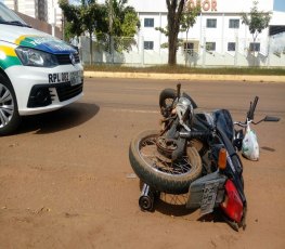 GRAVE - Violenta colisão deixa motociclista ferido na capital