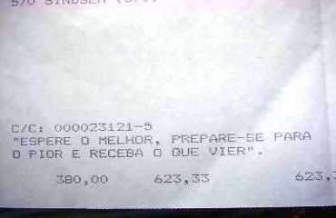 Frase escrita em contra-cheque de servidores municipais gera polêmica em Pimenta Bueno