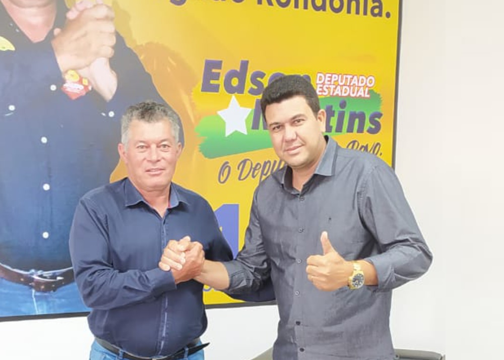 MUNICÍPIO: Deputado Edson Martins recebe vereador de Teixeirópolis 