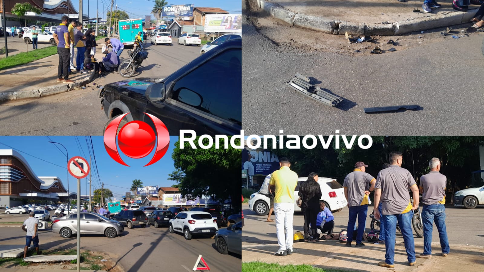 URGENTE: Casal de irmãos vai parar no meio fio após motorista de Uno entrar na contramão 