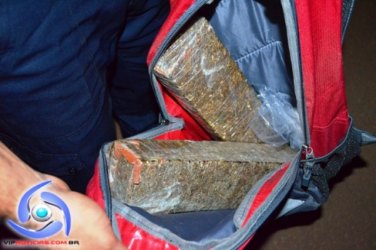 JI-PARANÁ – PM  prende homem transportando mais de 3 kg de droga