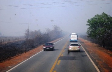 FUMAÇA – Ministra do Meio Ambiente diz em Nova Mutum que queimadas de Rondônia devem ser combatidas com investimento – Fotos e vídeo