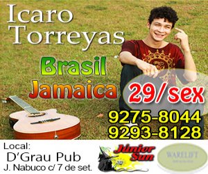 Cantor roraimense Icaro Torreyas apresenta show “Brasil Jamaica” na capital 