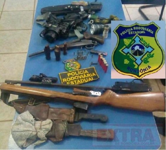 PRE apreende armas e detém dois suspeitos na BR-435