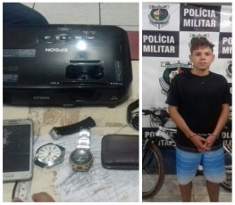 Jovem é preso após praticar furto e anunciar objetos na internet