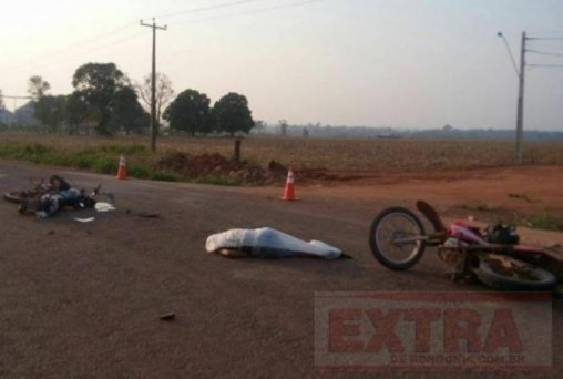 Agricultor morre em colisão entre motos