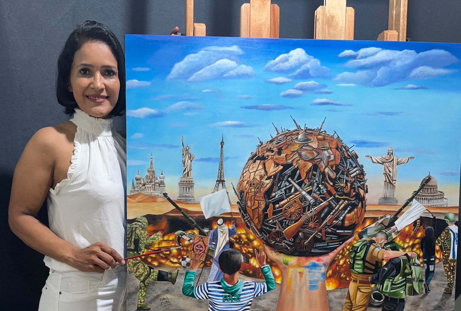 DE RONDÔNIA: Edina Costa fica em 2º lugar em concurso de arte visual realizado no México