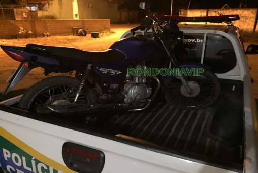 Policia Militar recupera moto utilizada no roubo à casa lotérica