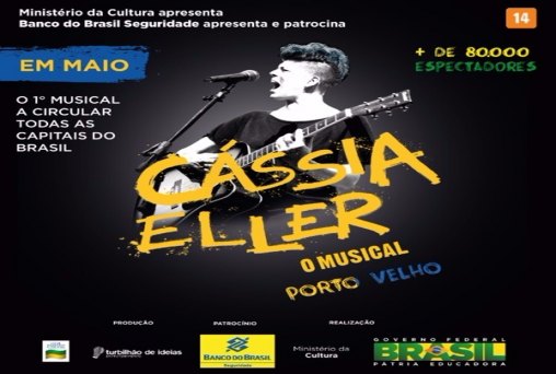 ‘Cássia Eller – O Musical’ em  Porto Velho