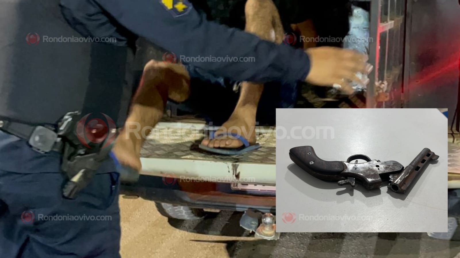 NA CAÚLA: Adolescente é flagrado com arma quando ia fazer assaltos 