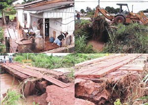 Ação Comunitária apóia vítimas de enchente em Rolim de Moura