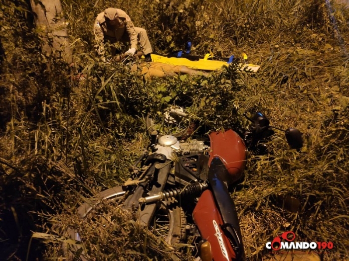 ACIDENTE: Motociclista sofre acidente após passar por quebra-molas em Rondônia