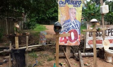 CENA DA CIDADE – Via de bairro da periferia de Porto Velho parece campo de guerra - FOTOS