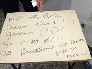 Ladrões atacam escola em Rondônia e deixam recados