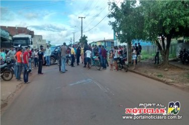 Motociclista sofre fratura exposta durante acidente de trânsito