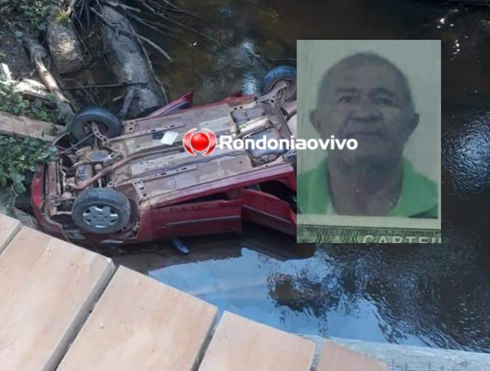 NO RETORNO: Idoso morre ao capotar carro e cair em rio após dar carona à índios