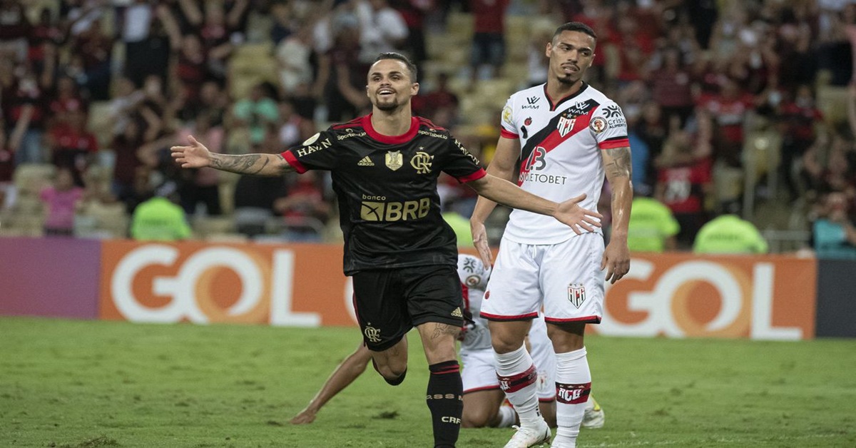 CAMPEONATO BRASILEIRO: Flamengo vence Atlético-GO em noite de dois gols de Michael