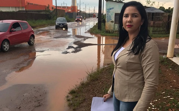 BAIRRO LAGOA: Cristiane Lopes cobra recapeamento para rua Piratininga