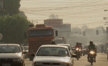 Fumaça toma conta de Porto Velho