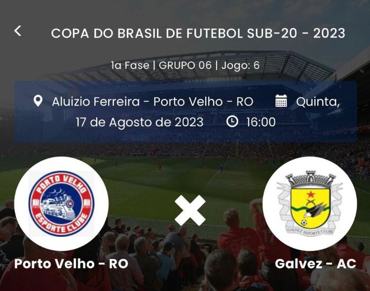 Porto Velho enfrenta hoje CSP em jogo que vale vaga na Copa São Paulo, Esportes