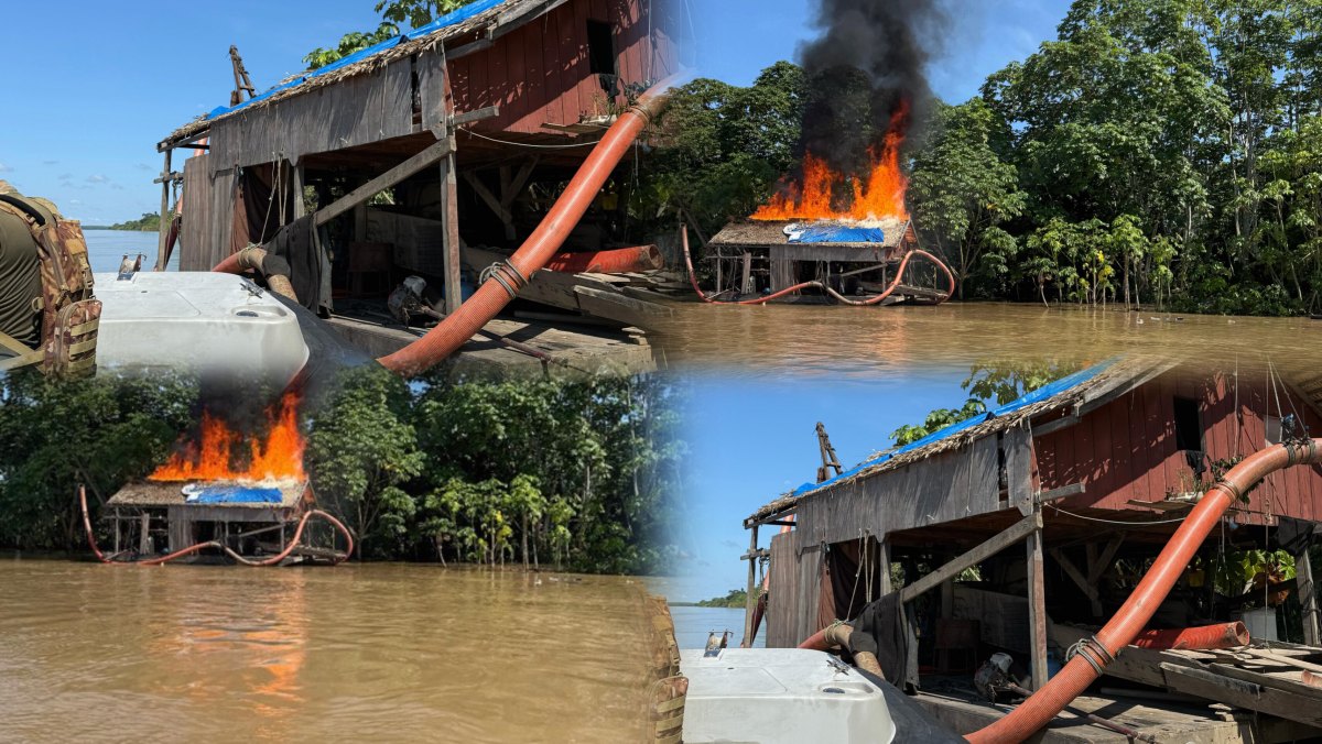 BIG DRAGA: Embarcações de garimpeiros são explodidas em operação no rio Madeira 