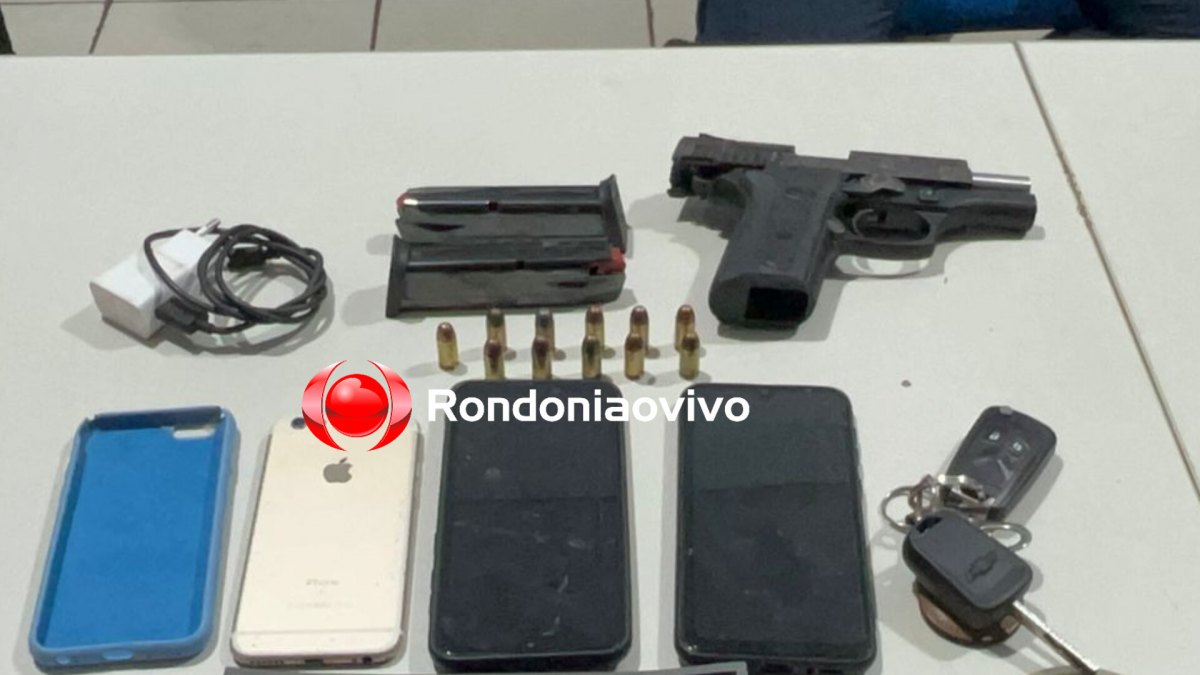 HOMICÍDIOS EVITADOS: 'Vigias de rua do CV' são flagrados com arma antes de ataque a tiros 