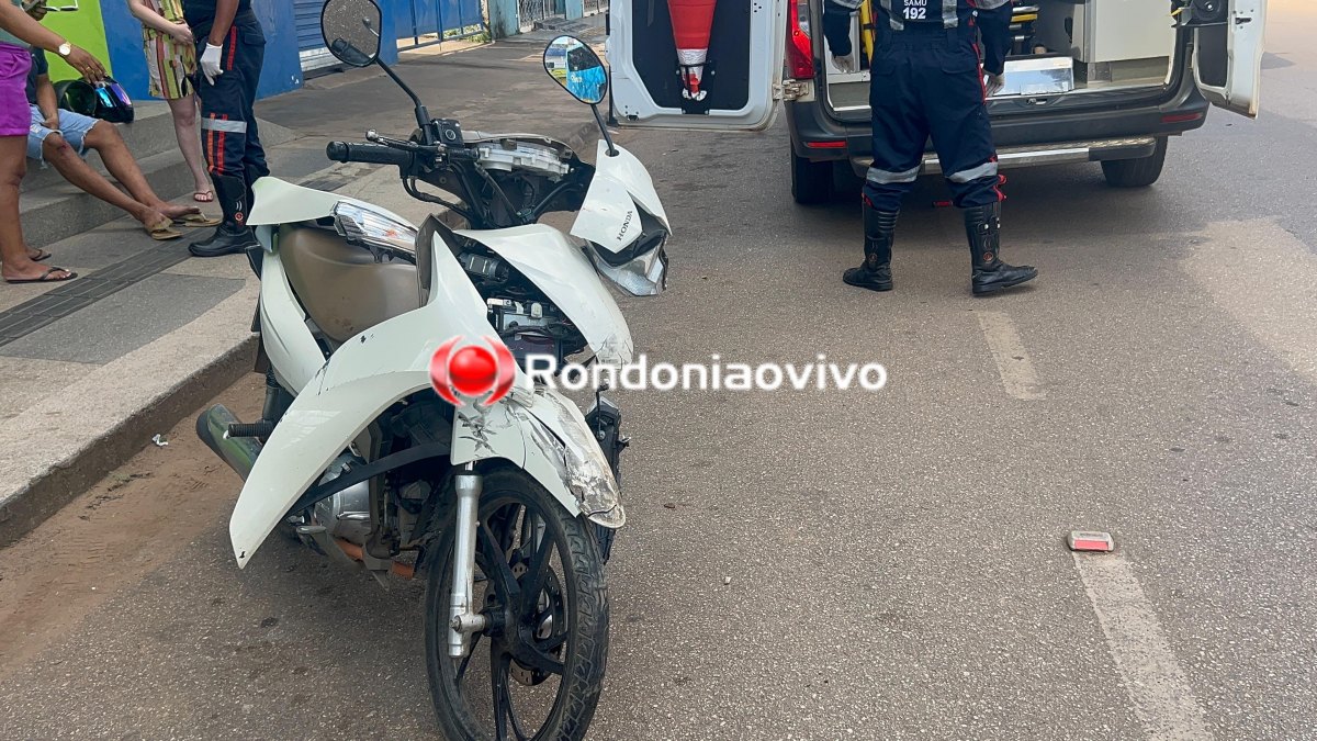 VÍDEO: Condutor de Biz bate em cheio na traseira de carro na Jatuarana