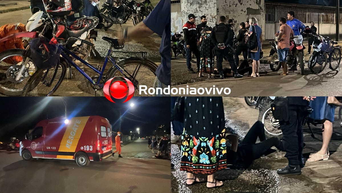 URGENTE: Moto app e passageira sofrem fraturas após atropelar ciclista 