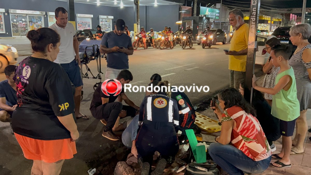 NA JATUARANA: Vídeo mostra acidente que deixou mulher com fratura exposta 