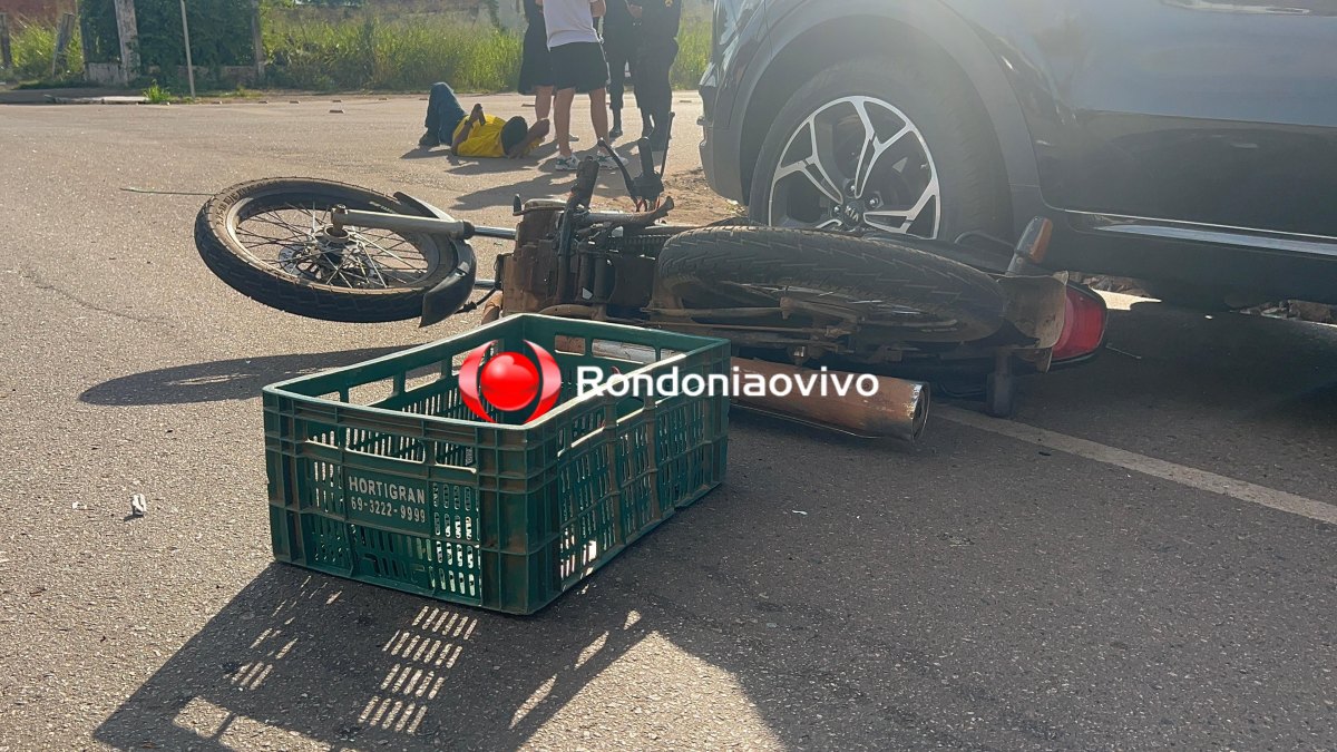 VÍDEO: Motociclista é atropelado por Cruze ao avançar preferencial