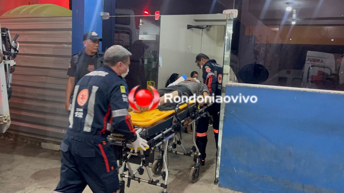 URGENTE: Suspeito de roubo é espancado com barra de ferro por populares 