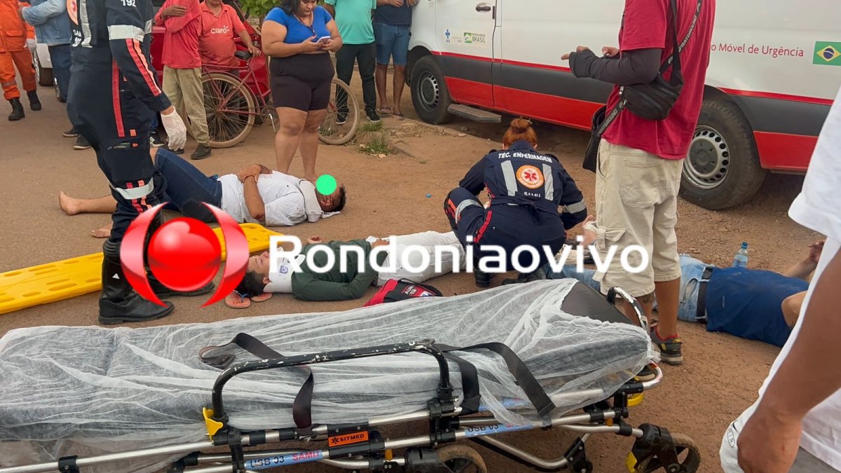 VÍDEO: Três pessoas ficam feridas em grave acidente na Mamoré 