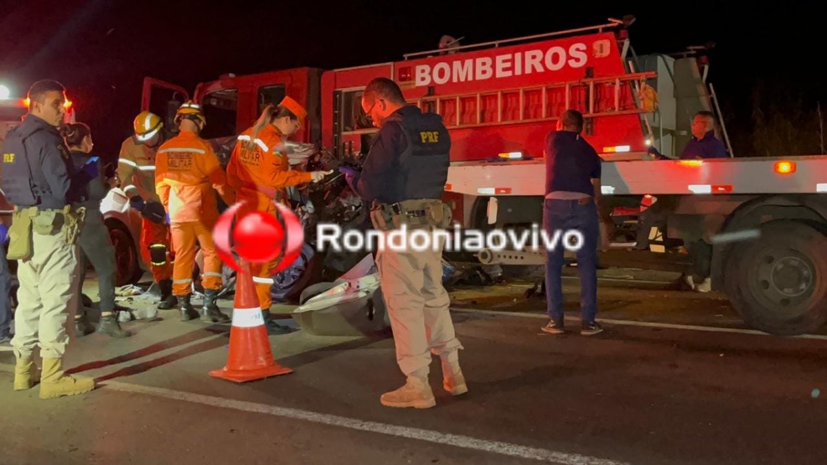 COLISÃO FRONTAL: Três ocupantes de carro Polo vinham de São Paulo e morreram na BR-364; VÍDEO 
