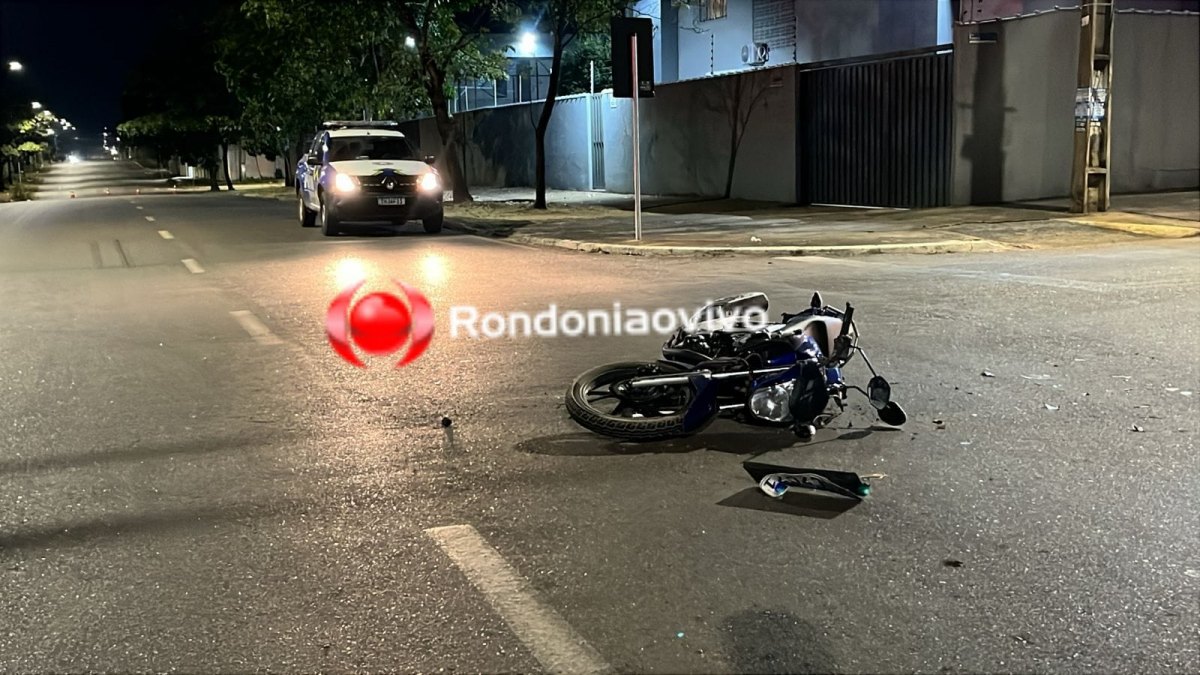 URGENTE: Motorista bêbado avança cruzamento e atinge moto app com passageiro