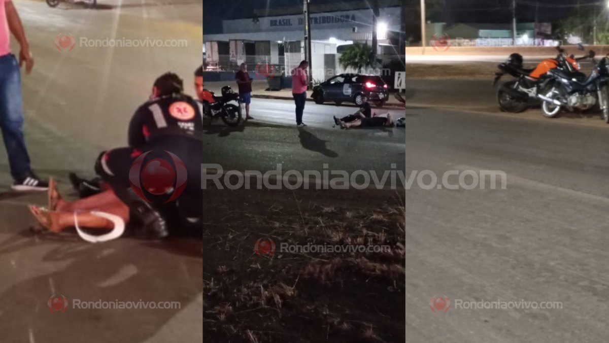 BATIDA COM CARRO: Casal fica com ferimentos após acidente na Rua da Beira