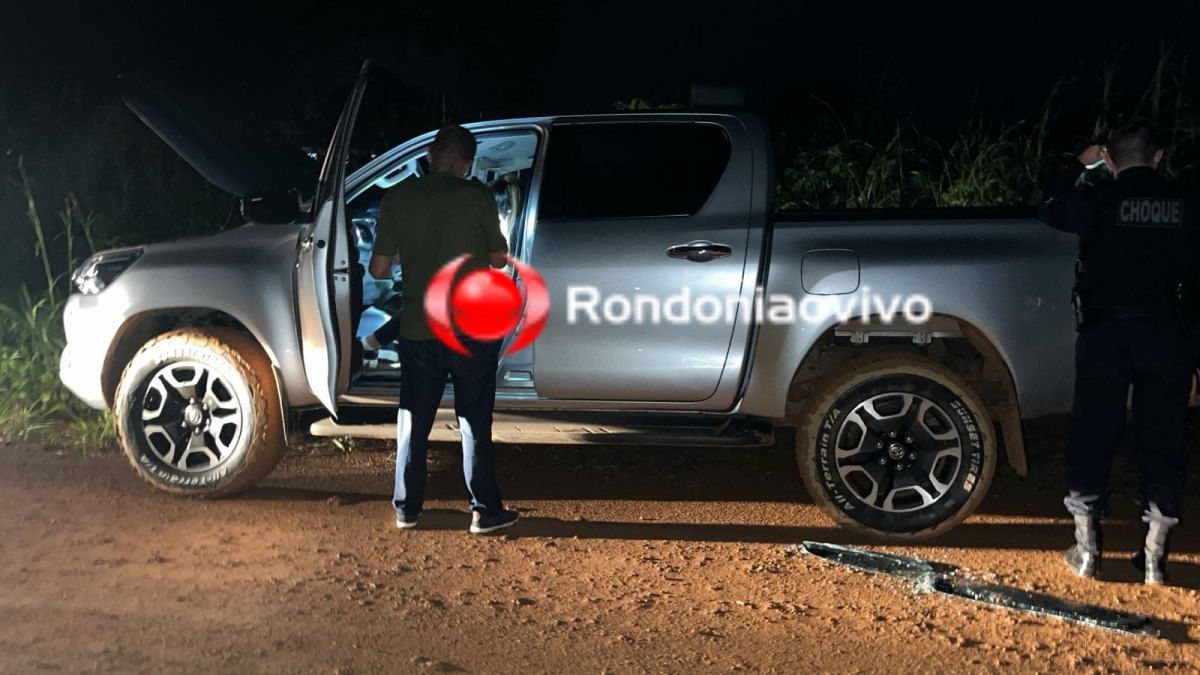 CONFRONTO: Criminosos em Hilux trocam tiros com policiais do Batalhão de Choque 