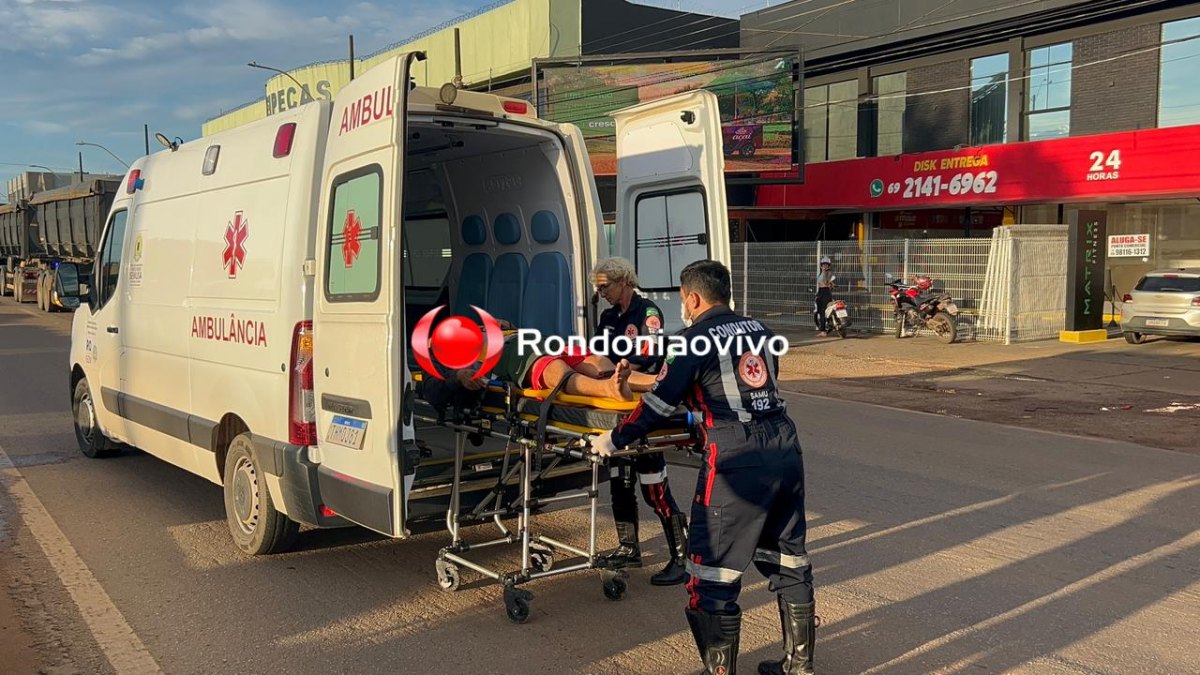 VÍDEO: Ciclista fica em estado grave após atropelamento na Jorge Teixeira
