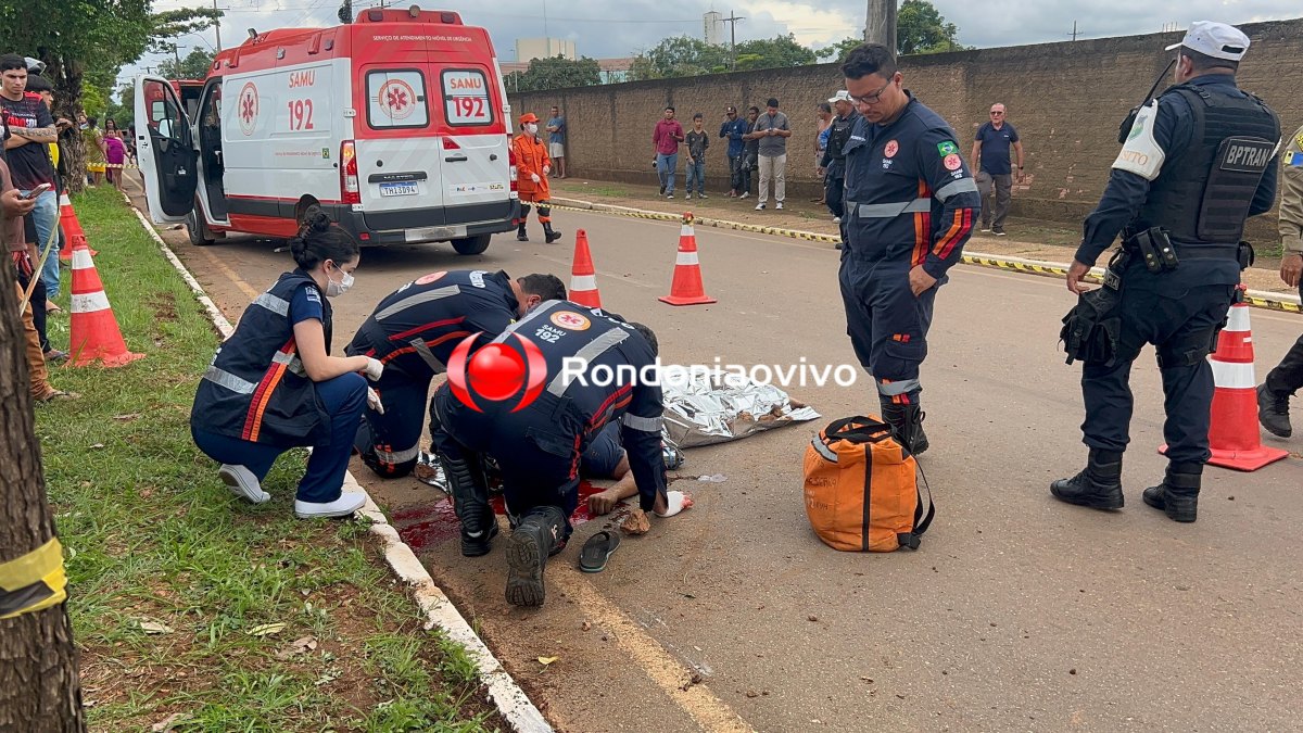 'DRONE': Motociclista morre após bater em árvore na Guaporé