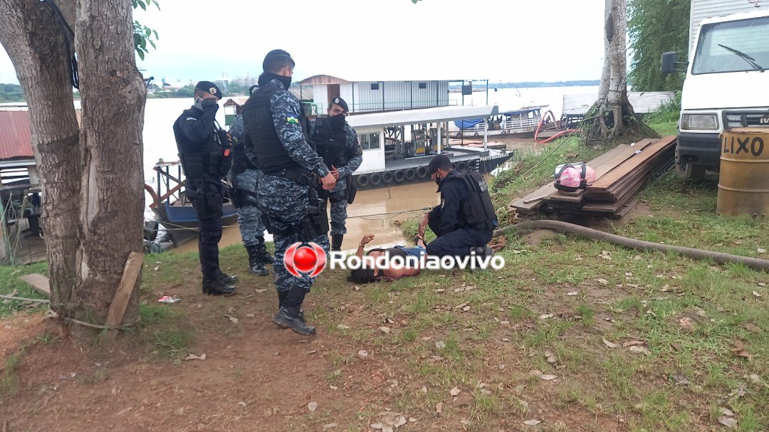 AO VIVO: Ex-presidiário é morto e mulher baleada em tiroteio na beira do Rio Madeira