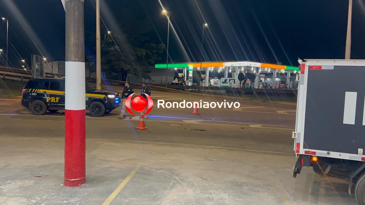 TRAGÉDIA: Motociclista morre atropelado por carreta na descida de viaduto