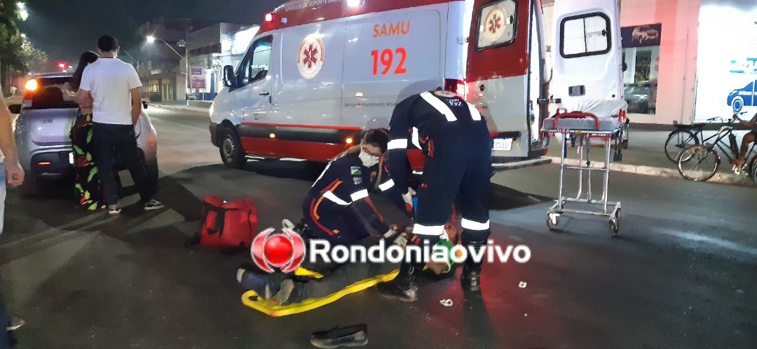 ATROPELAMENTO: Pedestre é atingido por carro ao tentar atravessar a Jorge Teixeira