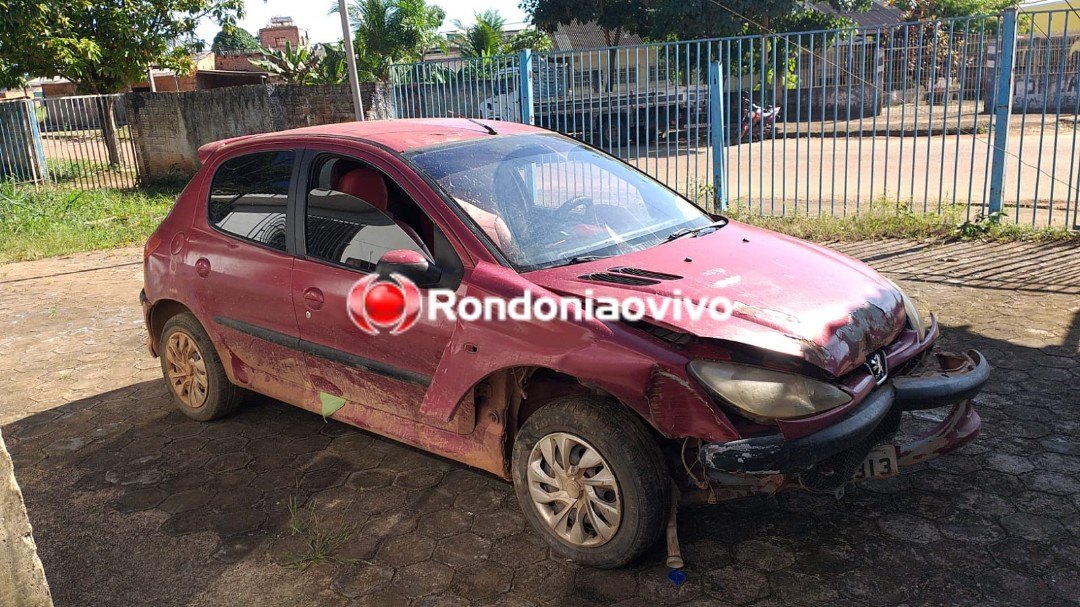 TIROTEIO: Criminosos do Peugeot vermelho tentam roubar vigia e efetuam disparos