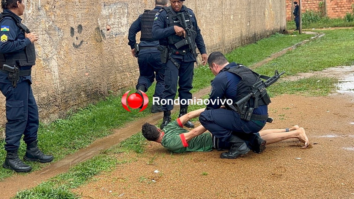 URGENTE: Polícia prende apenado acusado de atirar na vizinha