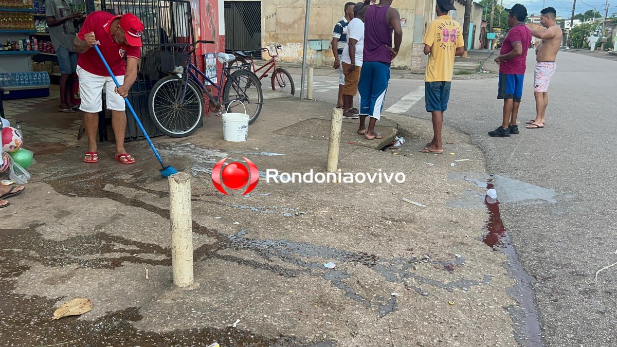 VÍDEOS: Homem sofre tentativa de homicídio em frente a comércio