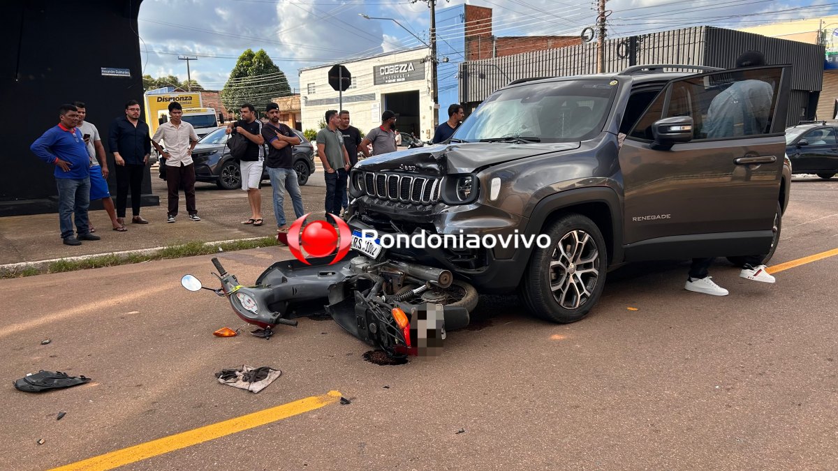 URGENTE: Motociclista fica em estado gravíssimo em acidente na Alexandre Guimarães