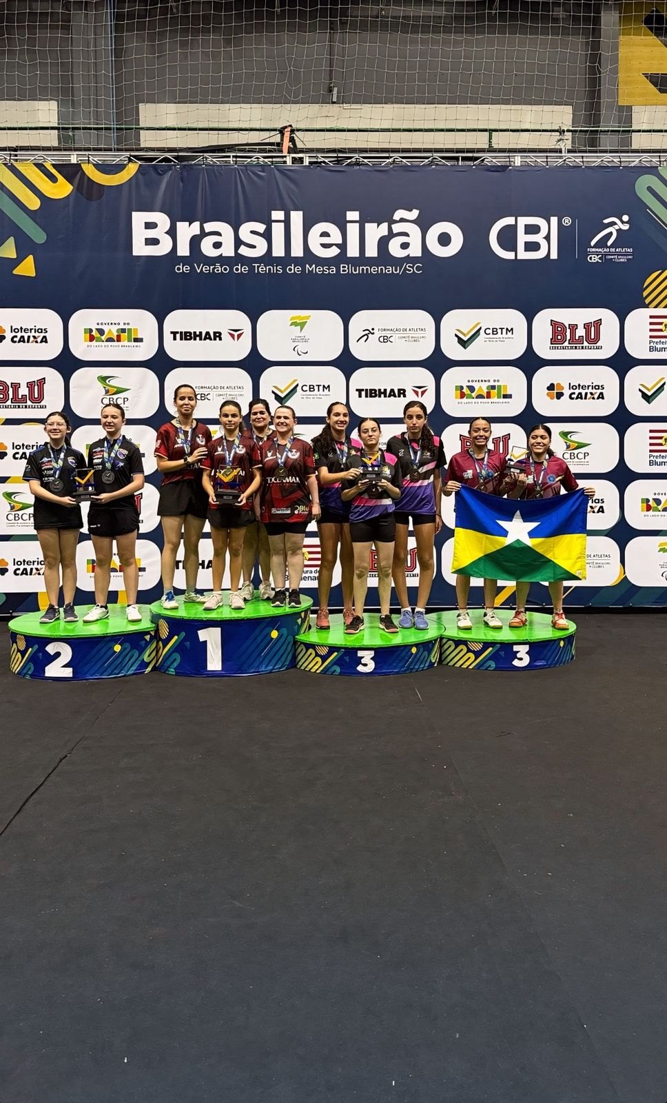 MENINAS DE RONDÔNIA: Pietra e Letícia Tagino brilham no Campeonato Brasileiro de Tênis de Mesa