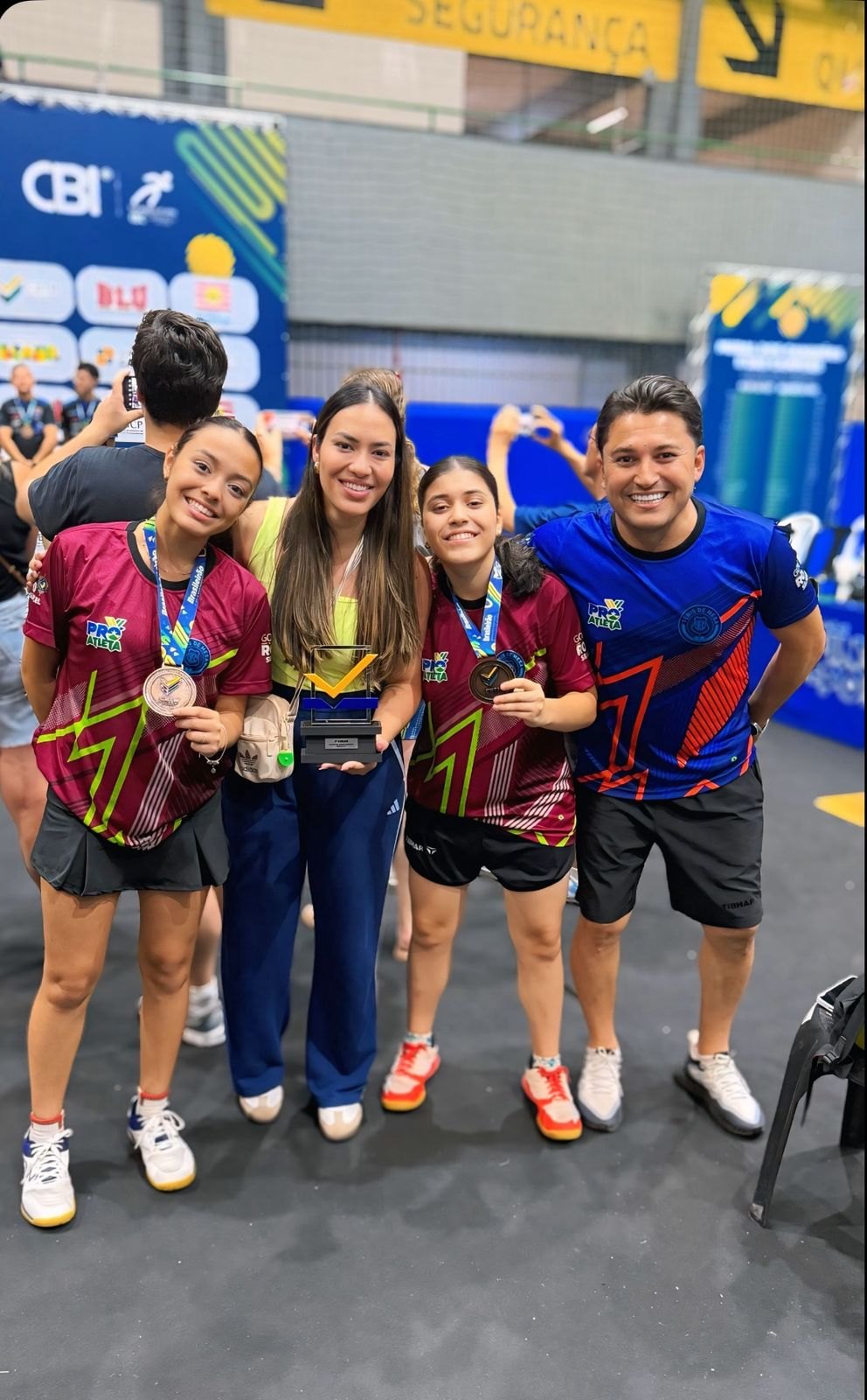 MENINAS DE RONDÔNIA: Pietra e Letícia Tagino brilham no Campeonato Brasileiro de Tênis de Mesa