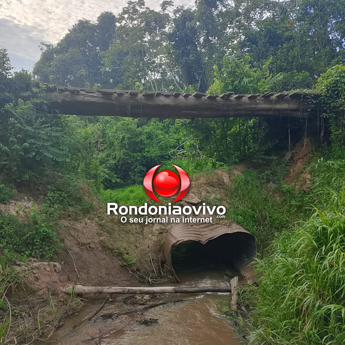 PEDIDO DE PROVIDÊNCIA: População fica isolada após risco de ponte desabar na zona rural